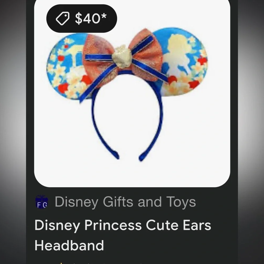 Colorful Mouse Ears Headband with Bow